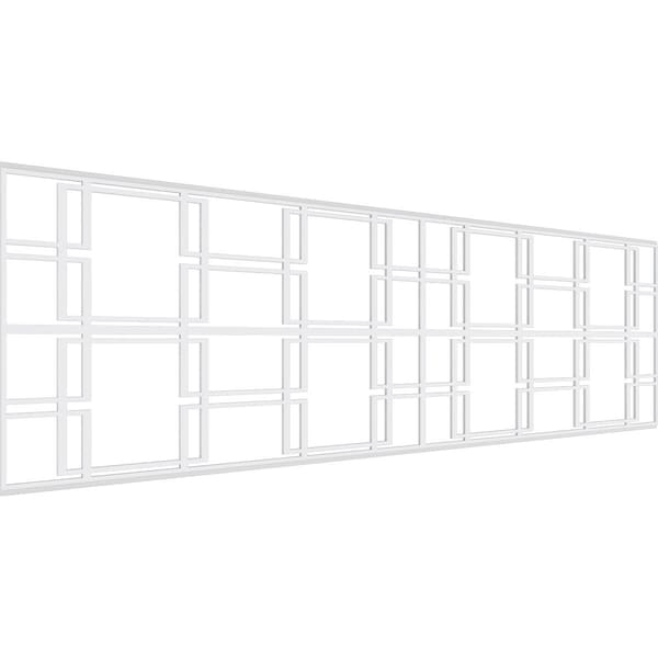Ekena Millwork Set of Four Panels for 94 1/2"W x 28 1/4"H Granby Fretwork Wainscot Wall Paneling WPKP14X01X47GBY - main